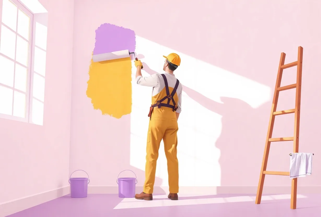 Peintre Salon-de-Provence 13300 en intervention sur un chantier